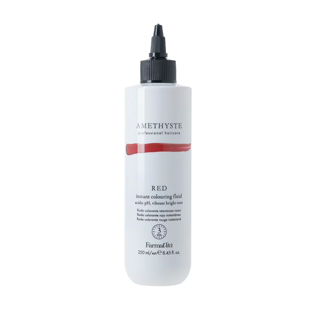 Рідина для миттєвого фарбування волосся FarmaVita Amethyste Instant Colouring Fluid, Red, 250 мл